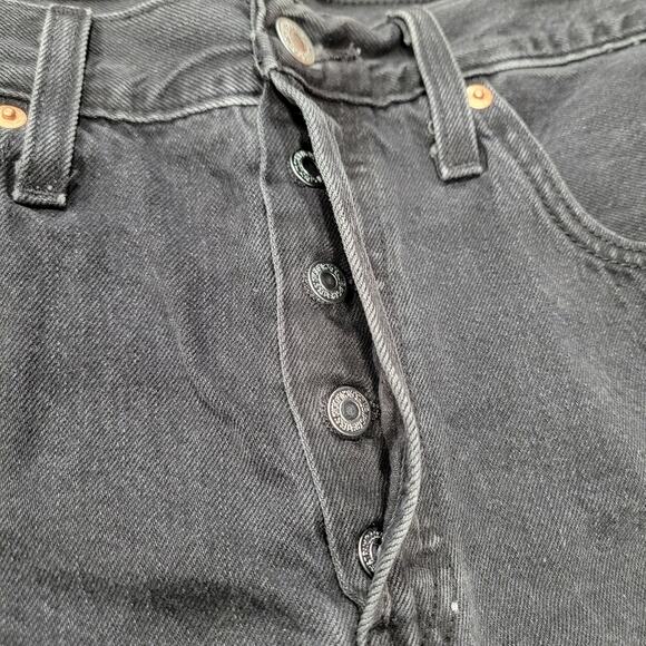Levi's 501 Original Button Fly Denim Shorts Size 30 - Picture 3 of 9